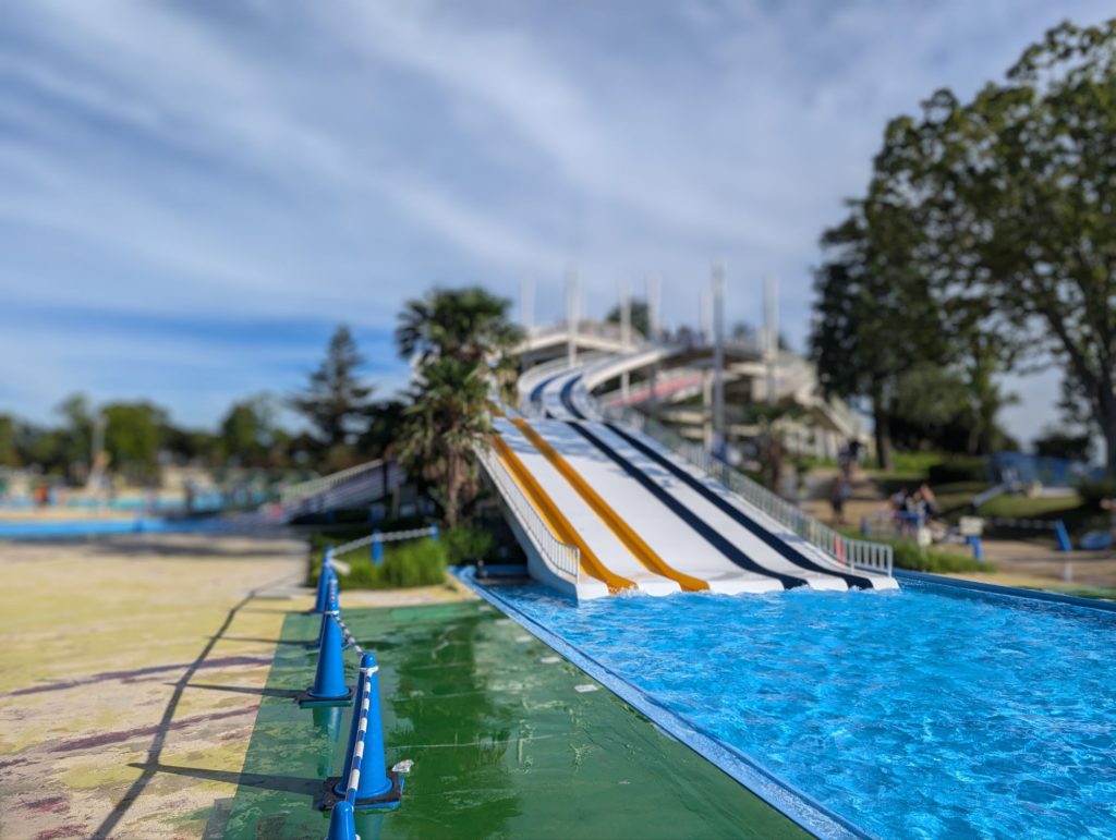 2024年しらこばと水上公園スライダー滑走8日目やっぱり混み！Kさんと合流☆