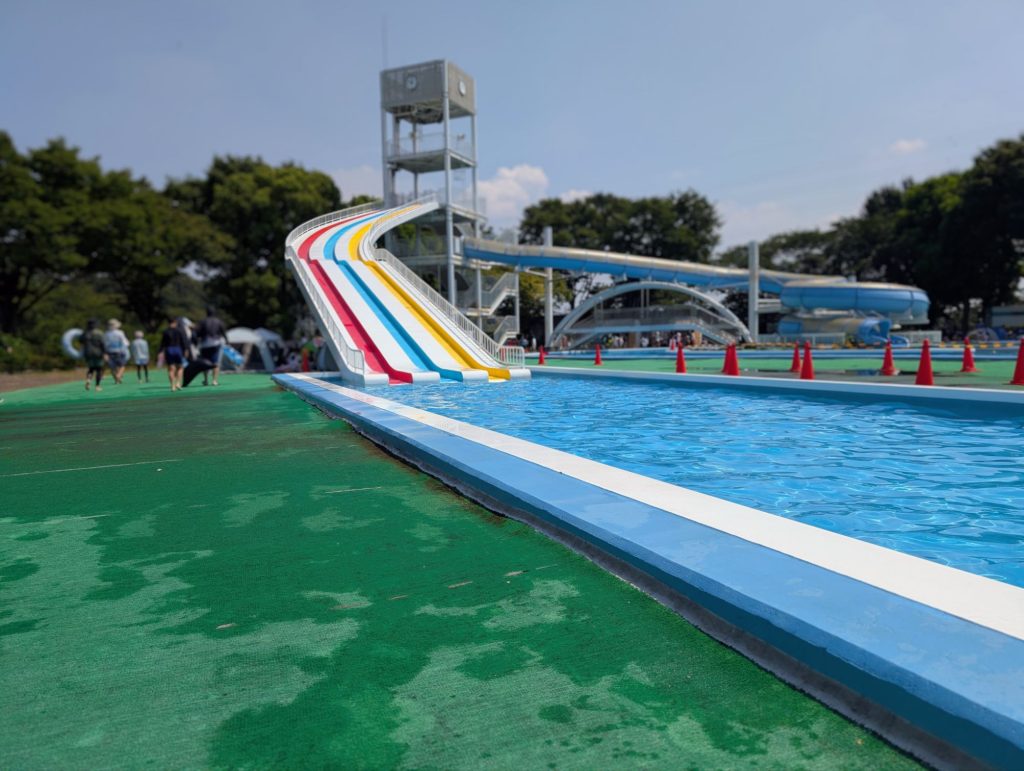 2025年大和田公園プールでスライダー滑走2日目！